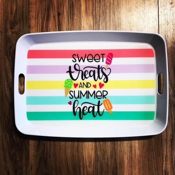 Dining Summer Time Serving Tray Poshmark
